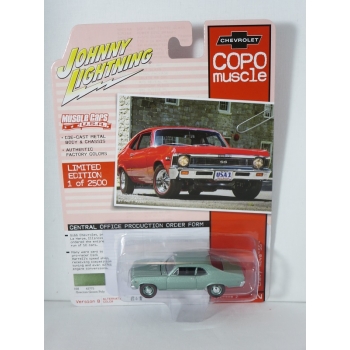 Johnny Lightning 1:64 COPO Chevrolet Nova SS 1968 grecian green